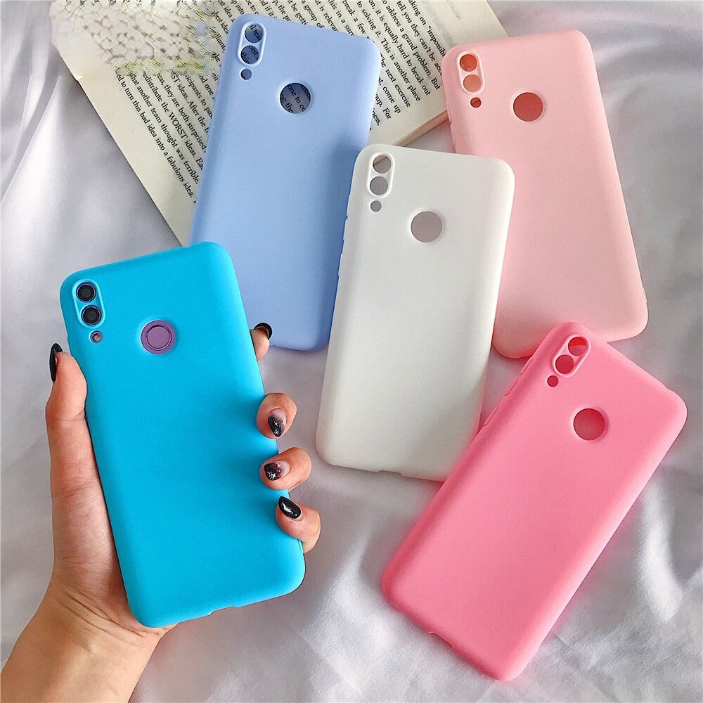 Anymob Huawei Blue Candy Colored Jelly Silicone Mobile Phone Protective Case-Mobile Phone Cases-PEROZ Accessories