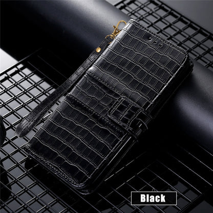 Anymob Samsung Black Leather Case Cover 3D Flip Wallet Phone Protection-Mobile Phone Cases-PEROZ Accessories