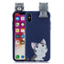Anymob iPhone Blue Cat 3D Toys Case Soft Silicone Cartoon Cover-Mobile Phone Cases-PEROZ Accessories