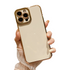 Anymob iPhone Case White Plating Camera Protection Soft Cover Shell Bumper-Mobile Phone Cases-PEROZ Accessories