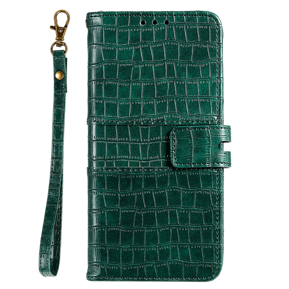 Anymob Samsung Green Leather Case Cover 3D Flip Wallet Phone Protection-Mobile Phone Cases-PEROZ Accessories