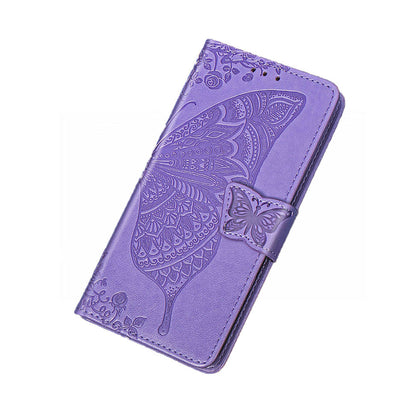 Anymob Huawei Phone Case Purple Wallet Leather Flip Wallet Cover-PEROZ Accessories