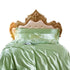 Anyhouz Beddings Sage Green 140X210cm 2 Pcs High End Satin Smooth Duvet Cover Set Luxury Polyester Silky Soft Cozy Bedding Set-Duvet Covers-PEROZ Accessories