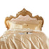 Anyhouz Beddings Beige US Twin Size 3 Pcs High End Satin Smooth Duvet Cover Set Luxury Polyester Silky Soft Cozy Bedding Set-Duvet Covers-PEROZ Accessories