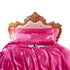 Anyhouz Beddings Hot Pink AU Single Size 3 Pcs High End Satin Smooth Duvet Cover Set Luxury Polyester Silky Soft Cozy Bedding Set-Duvet Covers-PEROZ Accessories