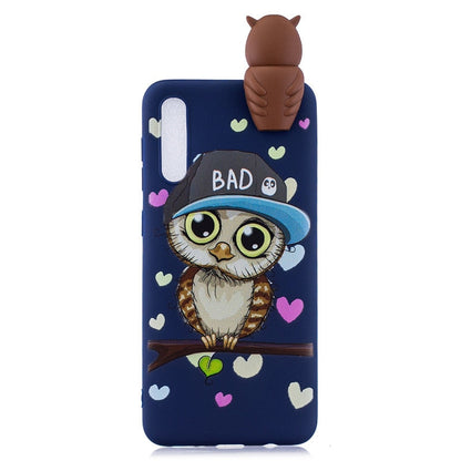 Anymob Samsung Blue Owl Silicone Case Animal Back Cover-Mobile Phone Cases-PEROZ Accessories
