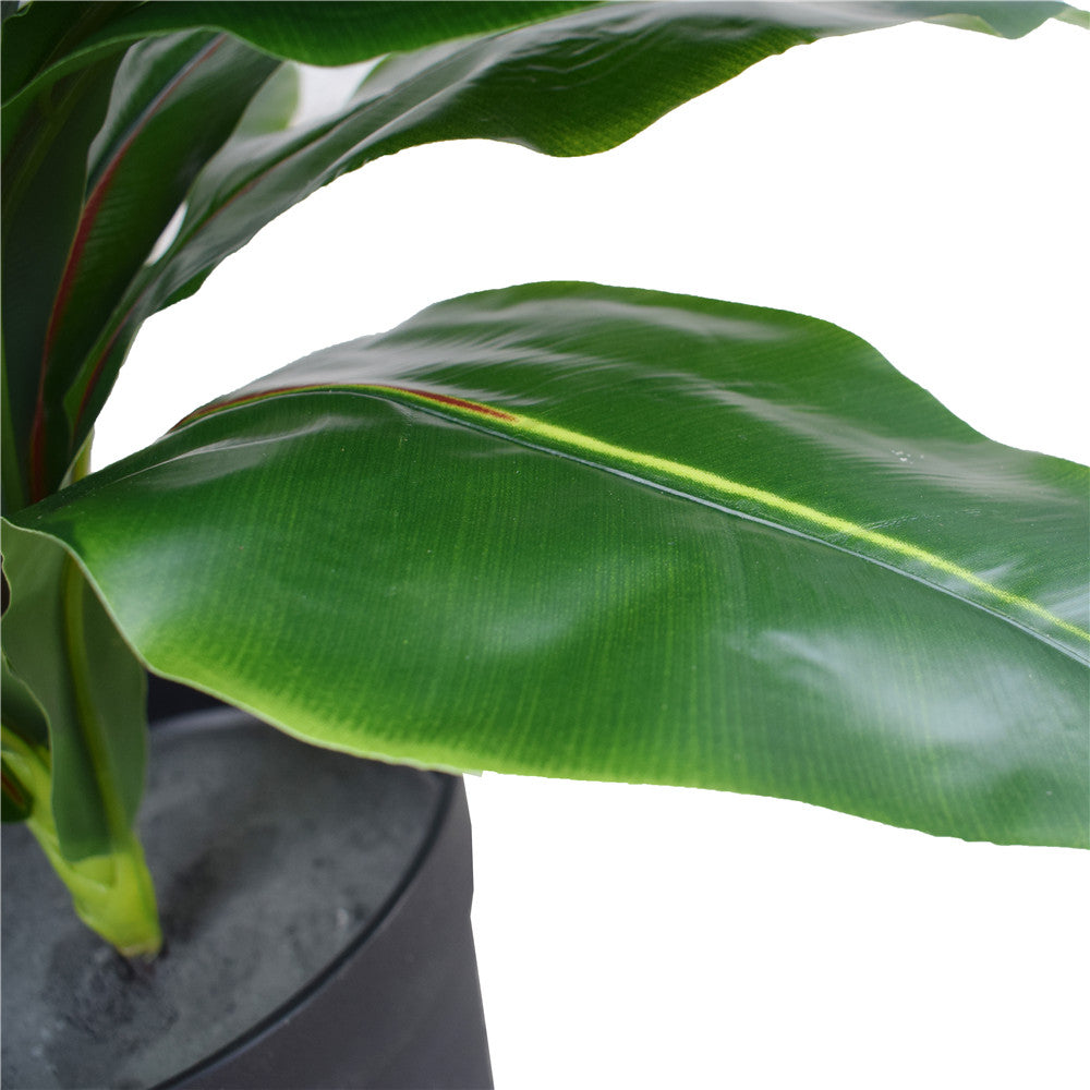 Artificial Potted Wide Leaf Birds Nest Fern 50cm-Home &amp; Garden &gt; Artificial Plants-PEROZ Accessories