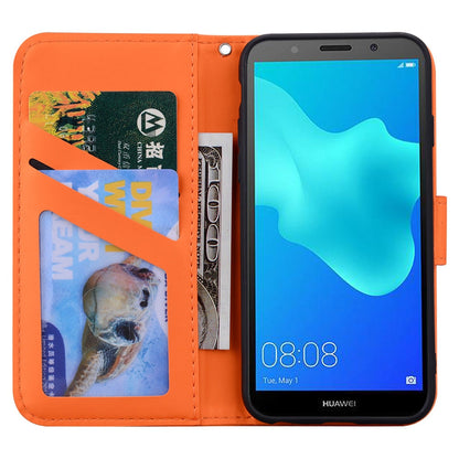 Anymob Huawei Honor Orange Leather Case Flip Wallet Back Cover Phone Shell-PEROZ Accessories