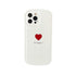 Anymob iPhone Case White Lovely Love Heart Soft Silicone Shockproof Bumper Camera Protection Cover-Mobile Phone Cases-PEROZ Accessories