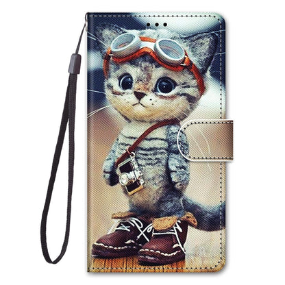 Anymob Samsung 3D Cat Fashion Painted Flip Phone Case Leather Wallet Cover-Mobile Phone Cases-PEROZ Accessories