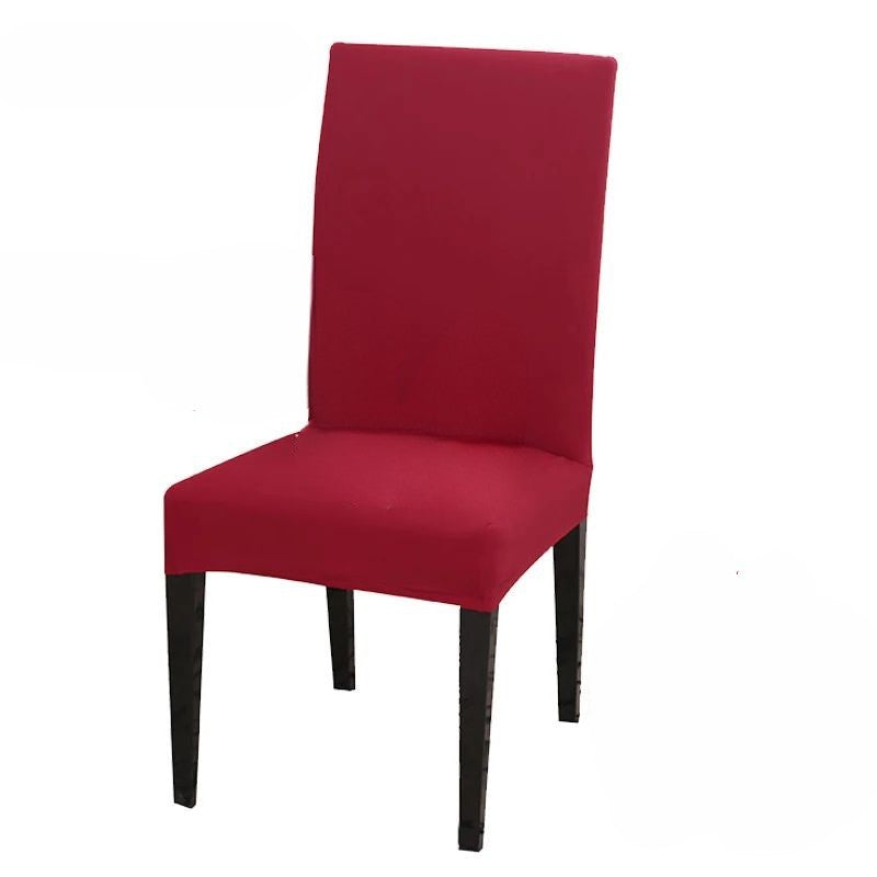 Anyhouz Chair Cover Red with Anti-Dirt and Waterproof Elastic Material for Dining Room Kitchen Wedding Hotel Banquet Restaurant-Chair Cover-PEROZ Accessories