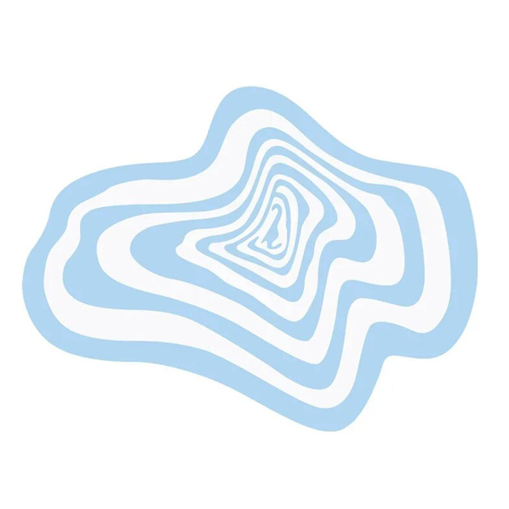 Anyhouz Carpet Sky Blue 100x160cm Creative Living Room Striped Home Decoration Bedroom Rug Fluffy Plush Mat-Carpets-PEROZ Accessories