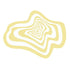 Anyhouz Carpet Yellow 50x80cm Creative Living Room Striped Home Decoration Bedroom Rug Fluffy Plush Mat-Carpets-PEROZ Accessories