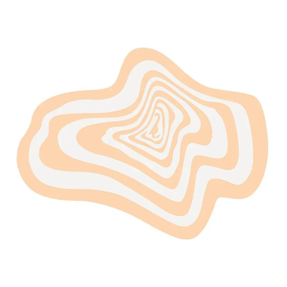 Anyhouz Carpet Orange 80x120cm Creative Living Room Striped Home Decoration Bedroom Rug Fluffy Plush Mat-Carpets-PEROZ Accessories