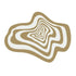 Anyhouz Carpet Light Brown 50x80cm Creative Living Room Striped Home Decoration Bedroom Rug Fluffy Plush Mat-Carpets-PEROZ Accessories
