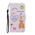 Anymob Samsung Pink Smiley Phone Cases Leather Flip Stand Cover-Mobile Phone Cases-PEROZ Accessories