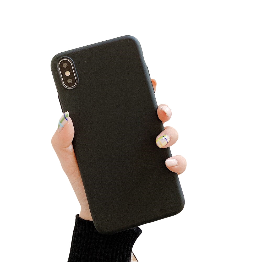 Anymob iPhone Black Silicone Case Cover Bag Shell-Mobile Phone Cases-PEROZ Accessories