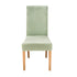 Anyhouz Chair Cover Light Green Velvet Plush Stretch Chair Slipcover Elastic Spandex Chair Cover for Dining Room Kitchen Wedding Banquet Hotel-Chair Cover-PEROZ Accessories