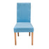Anyhouz Chair Cover Sky Blue Velvet Plush Stretch Chair Slipcover Elastic Spandex Chair Cover for Dining Room Kitchen Wedding Banquet Hotel-Chair Cover-PEROZ Accessories