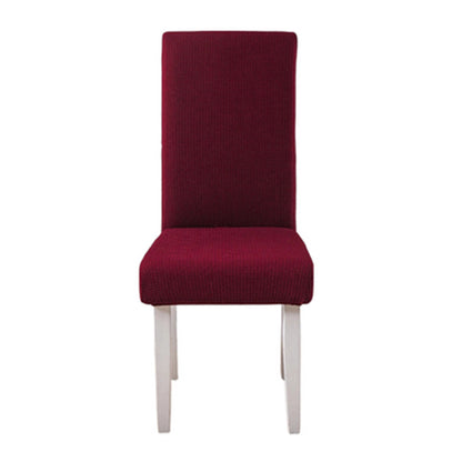 Anyhouz Chair Cover Wine Red Corn Kernels Waterproof Universal Size for Dining Room Stretch Seat Slipcovers-Chair Cover-PEROZ Accessories