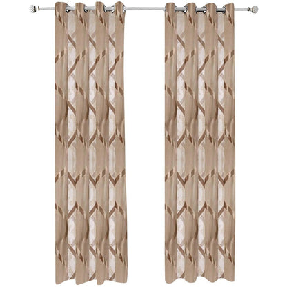 Anyhouz 300cm Curtains Brown Modern Luxury Retro Style Texture for Living Room Bedroom Dining Fashion Decor-Curtains &amp; Drapes-PEROZ Accessories