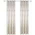 Anyhouz 100cm Curtains Plain White Modern Luxury Retro Style Texture for Living Room Bedroom Dining Fashion Decor-Curtains & Drapes-PEROZ Accessories
