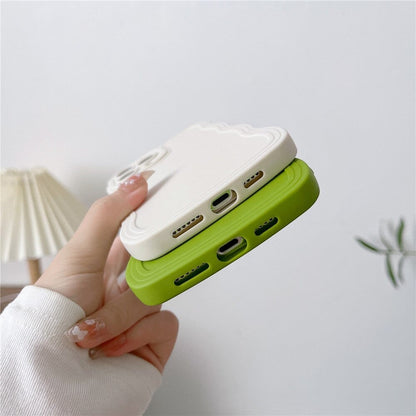 Anymob iPhone Pink Cute Wavy Fashionable Edge Silicone Phone Case For IOS Protective Soft Cover Compatible-Mobile Phone Cases-PEROZ Accessories