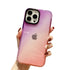 Anymob iPhone Violet And OrangeGradient Rainbow Shockproof Phone Case Transparent Soft Silicone Cover-Mobile Phone Cases-PEROZ Accessories