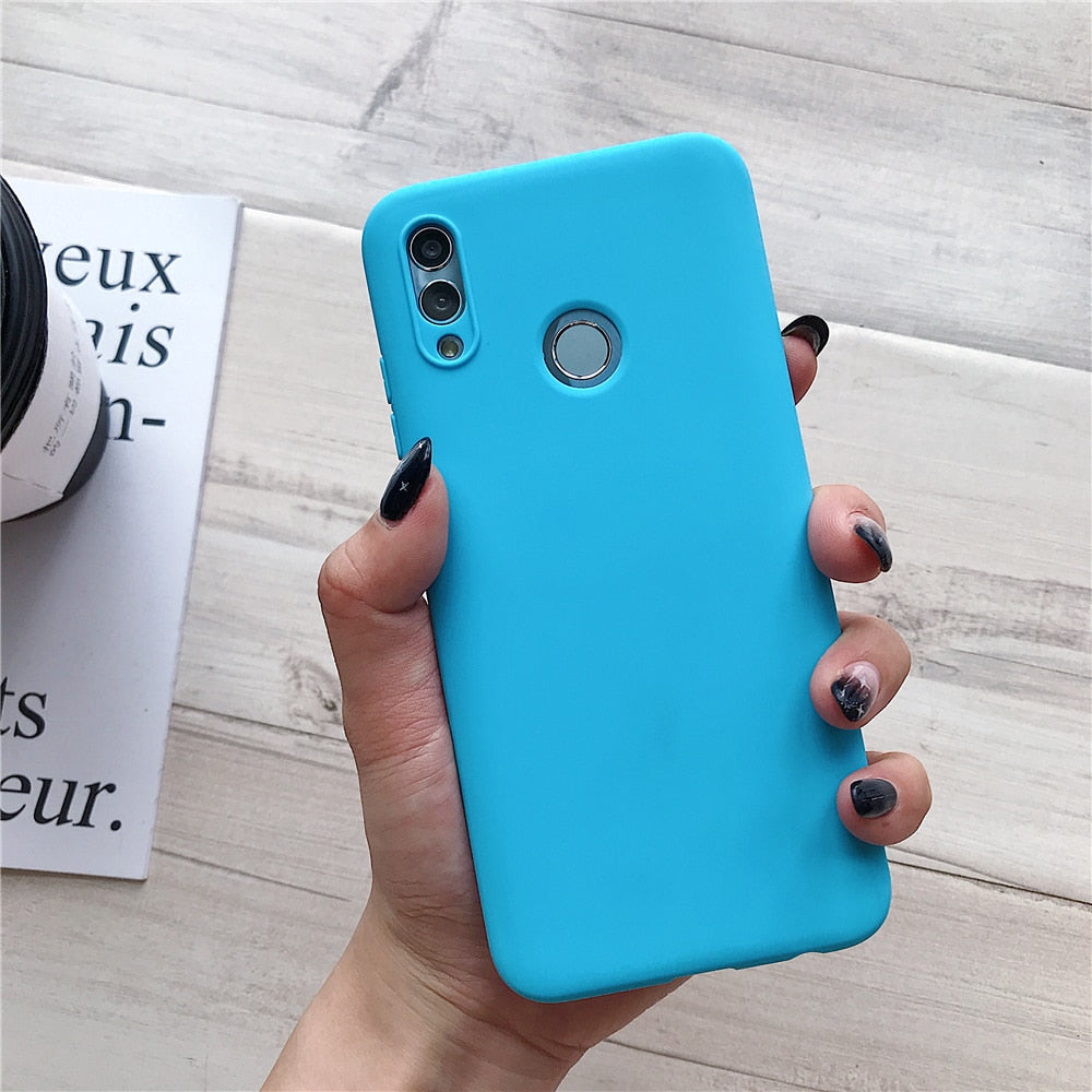 Anymob Xiaomi Blue Silicone Case Soft TPU Phone Back Cover-Mobile Phone Cases-PEROZ Accessories