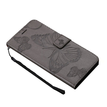 Anymob Samsung Gray Flip Case Leather Wallet Phone Cover Protection-Mobile Phone Cases-PEROZ Accessories