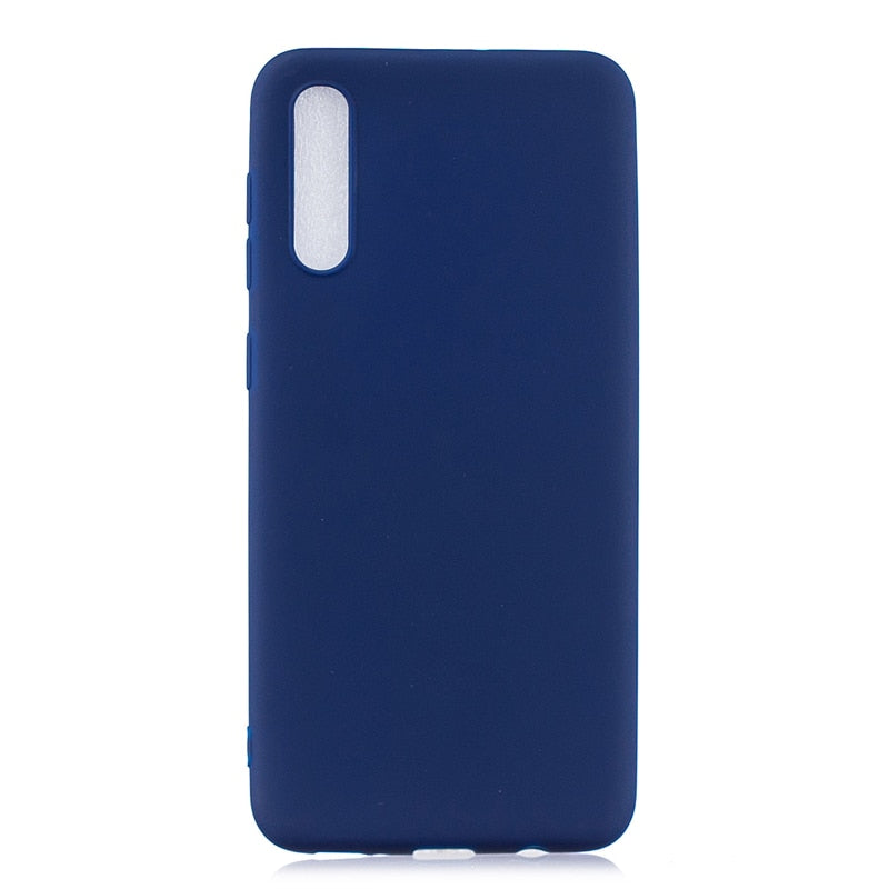 Anymob Samsung Phone Case Blue Silicone Soft TPU Back Cover-PEROZ Accessories