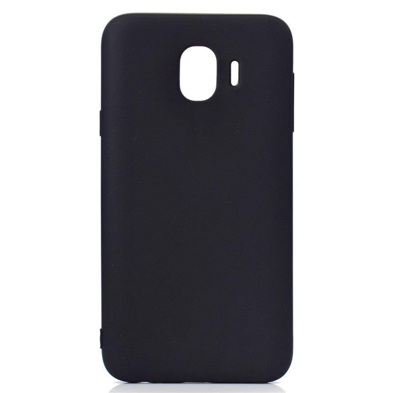 Anymob Samsung Black Silicone Candy Color Case Phone Cover-Mobile Phone Cases-PEROZ Accessories