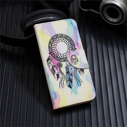 Anymob Samsung Case Multicolor Feather Cartoon Flip Leather Wallet Phone Cover Protection-Mobile Phone Cases-PEROZ Accessories