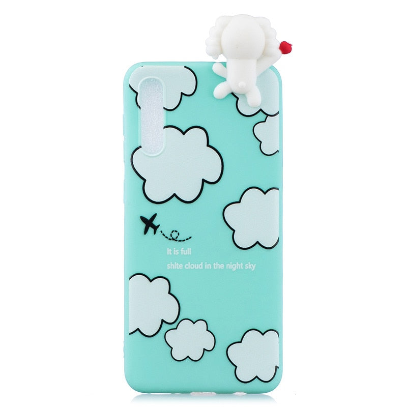 Anymob Samsung Sky Blue Poodle Silicone Case Animal Back Cover-Mobile Phone Cases-PEROZ Accessories