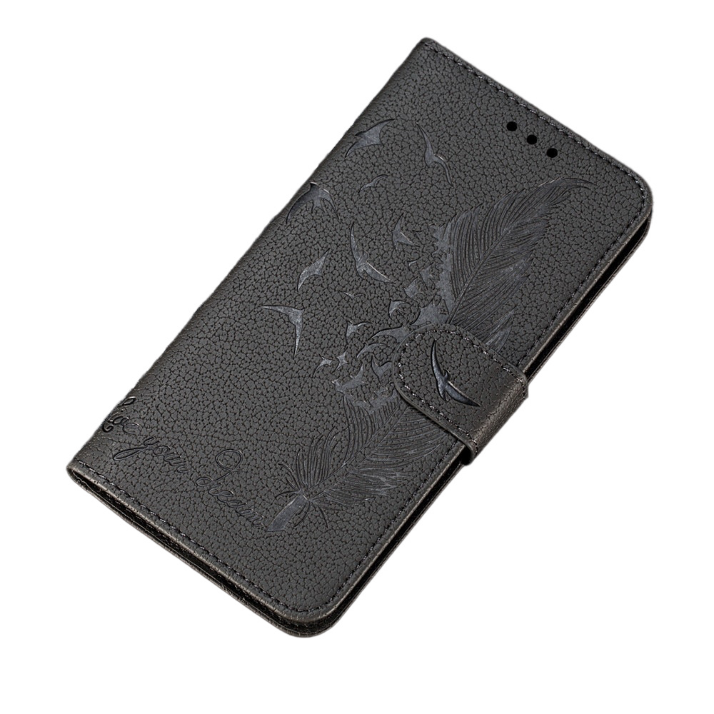 Anymob Huawei Gray Leather Phone Case Flip Wallet Cover Shell Protection-PEROZ Accessories
