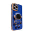 Anymob iPhone Case Blue Universal 6D Astronaut Foldable Holder Phone Cover-PEROZ Accessories