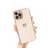Anymob iPhone Case White Plating Colorful Side Love Heart Soft Silicone Cover-Mobile Phone Cases-PEROZ Accessories
