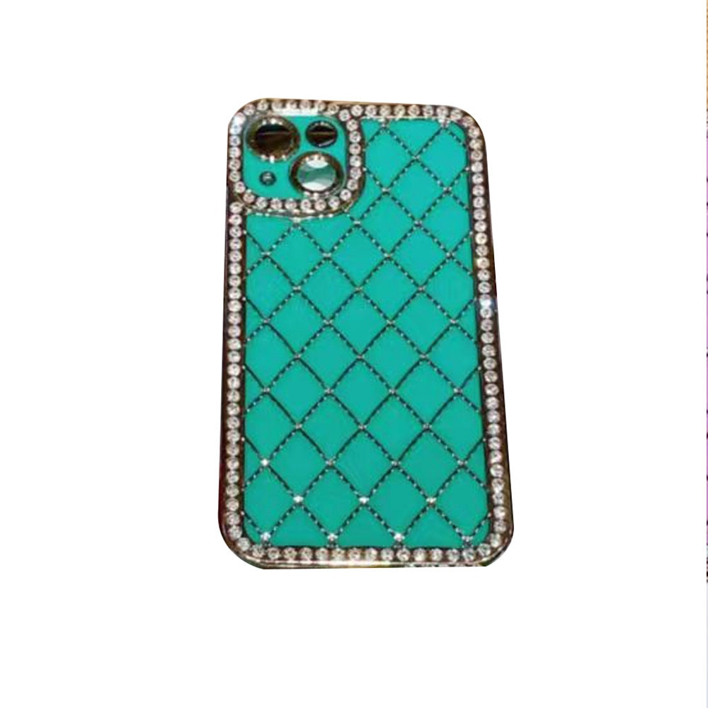 Anymob iPhone Case Blue Glitter Bling Diamond Geometry Lens Camera Protection Soft Silicone Cover-Mobile Phone Cases-PEROZ Accessories