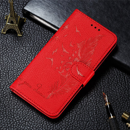 Anymob Huawei Honor Red Leather Case Flip Wallet Cover Phone Cover Protection-PEROZ Accessories