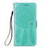 Anymob iPhone Case Turquoise Embossed Book Style Flip Wallet PU Leather With Card Slot-Mobile Phone Cases-PEROZ Accessories