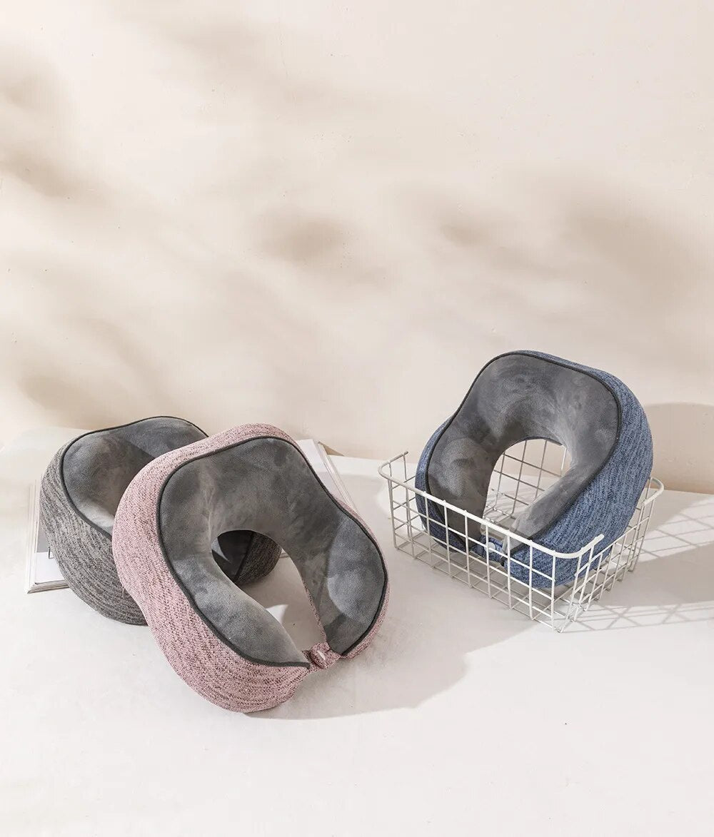 Anypack Neck Pillow Light Gray Cervical Spine U-Shaped Comfortable Sleep Headrest-Neck Pillow-PEROZ Accessories