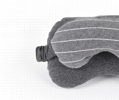 Anypack Travel Neck Pillow with Eye Mask Dark Gray Portable 2 in 1 Comfortable Sleep Headrest-Neck Pillow-PEROZ Accessories