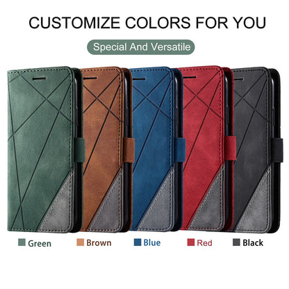 Anymob Samsung Black Flip Wallet Leather Cases Phone Cover Protection-Mobile Phone Cases-PEROZ Accessories