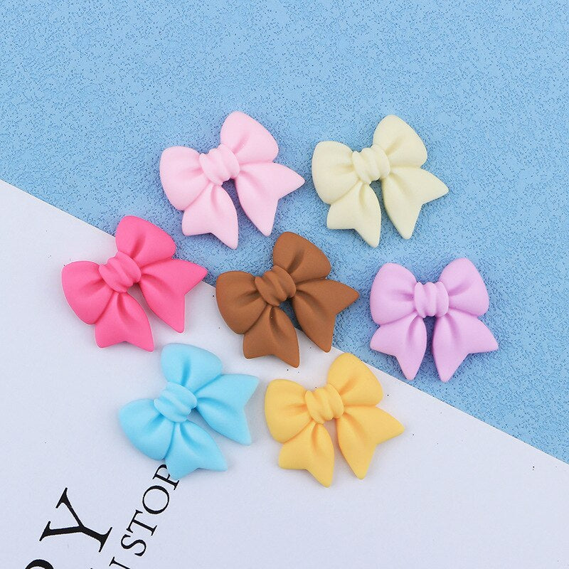 Anykidz 6pcs Bow Design Shoe Charm Accessories Jeans Clogs Pendant Pin Designer Ornament Jibbitz for Crocs-Shoe Charms-PEROZ Accessories