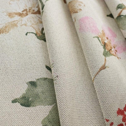Anyhouz 400cm Curtain Beige Flower Design Modern Luxury Retro Style Texture for Living Room Bedroom Dining Fashion Decor-Curtains &amp; Drapes-PEROZ Accessories