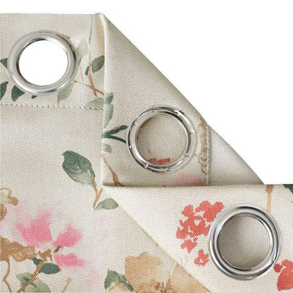 Anyhouz 400cm Curtain Beige Flower Design Modern Luxury Retro Style Texture for Living Room Bedroom Dining Fashion Decor-Curtains &amp; Drapes-PEROZ Accessories
