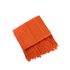 Anyhouz Orange Throw Blanket Faux Cashmere Sofa Cover Vertical Bar Diamond Knit Plaid Tassels Blanket for Spring Summer 130*180cm-Blankets-PEROZ Accessories