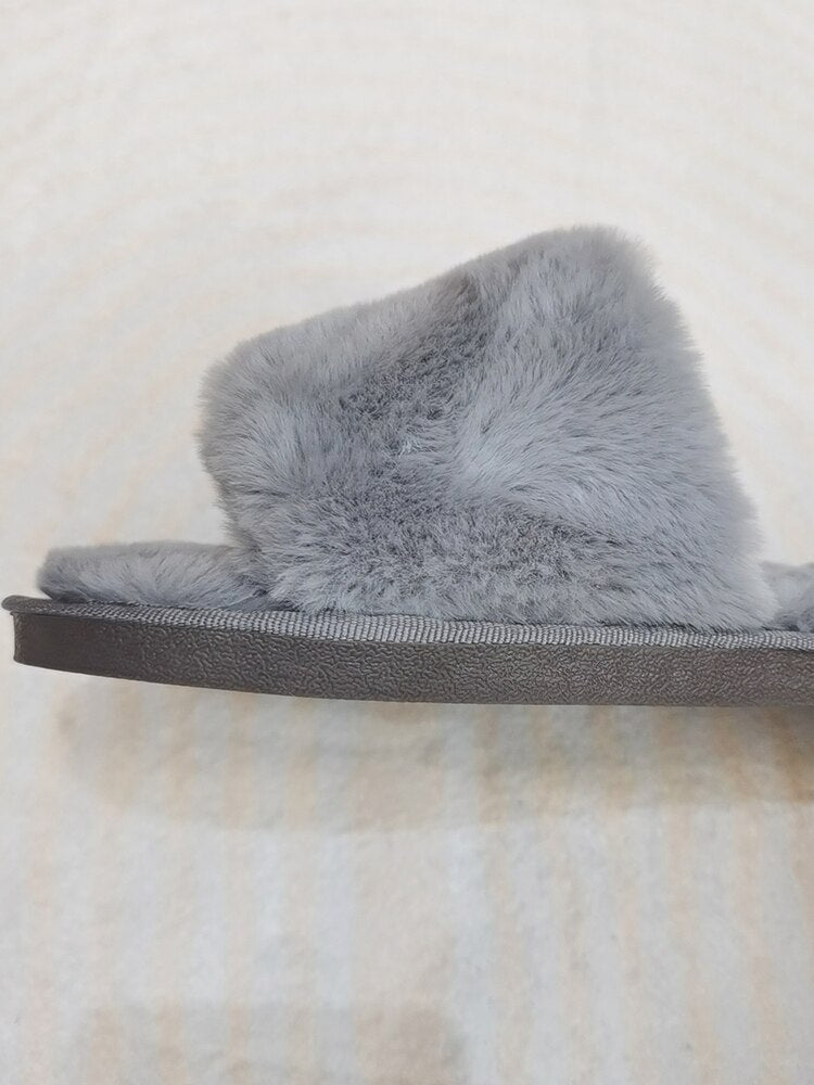 AnyStep Plush Slipper One Size 9-10 Flip Pink Warm Winter Comfortable Home Fluffy Indoor Slip On-Shoe Accessories-PEROZ Accessories