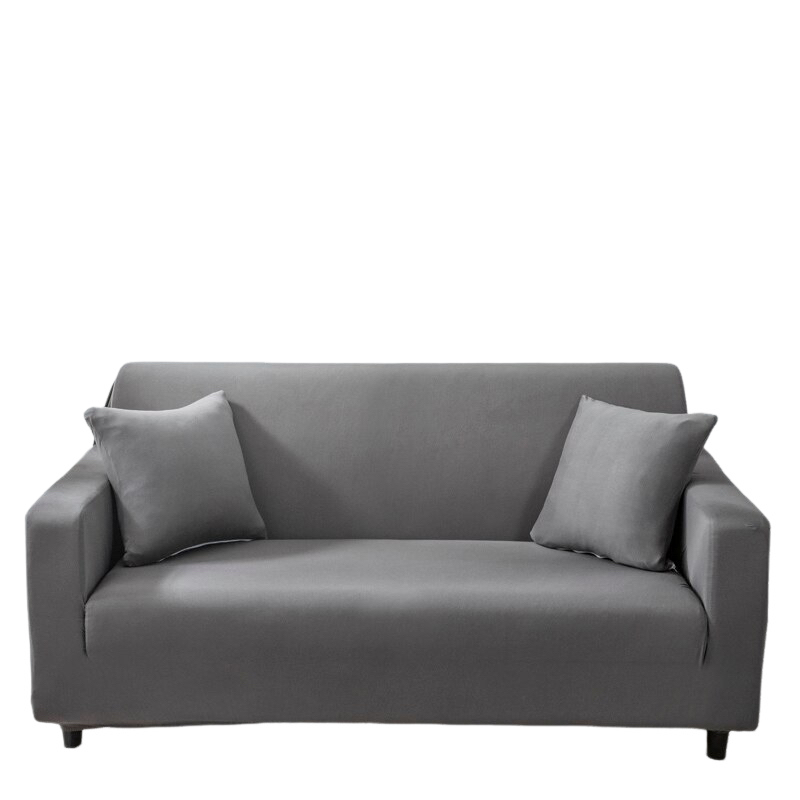 Anyhouz 4 Seater Sofa Cover Plain Grey Style and Protection For Living Room Sofa Chair Elastic Stretchable Slipcover-Slipcovers-PEROZ Accessories