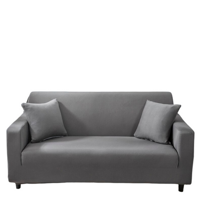 Anyhouz 4 Seater Sofa Cover Plain Grey Style and Protection For Living Room Sofa Chair Elastic Stretchable Slipcover-Slipcovers-PEROZ Accessories